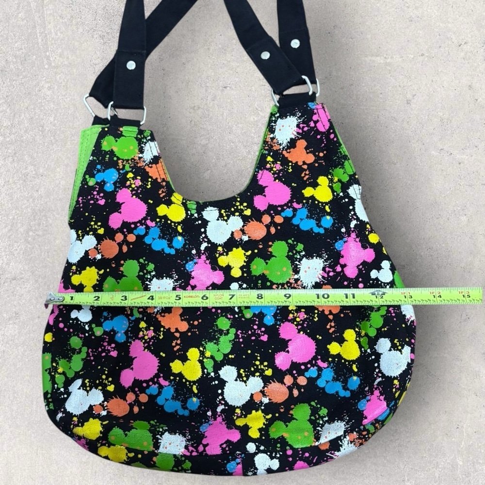 Y2K Disney parks paint splatter Mickey shoulder bag - Picture 6 of 7